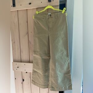 Madewell Tan Flare & Wide Leg Jeans